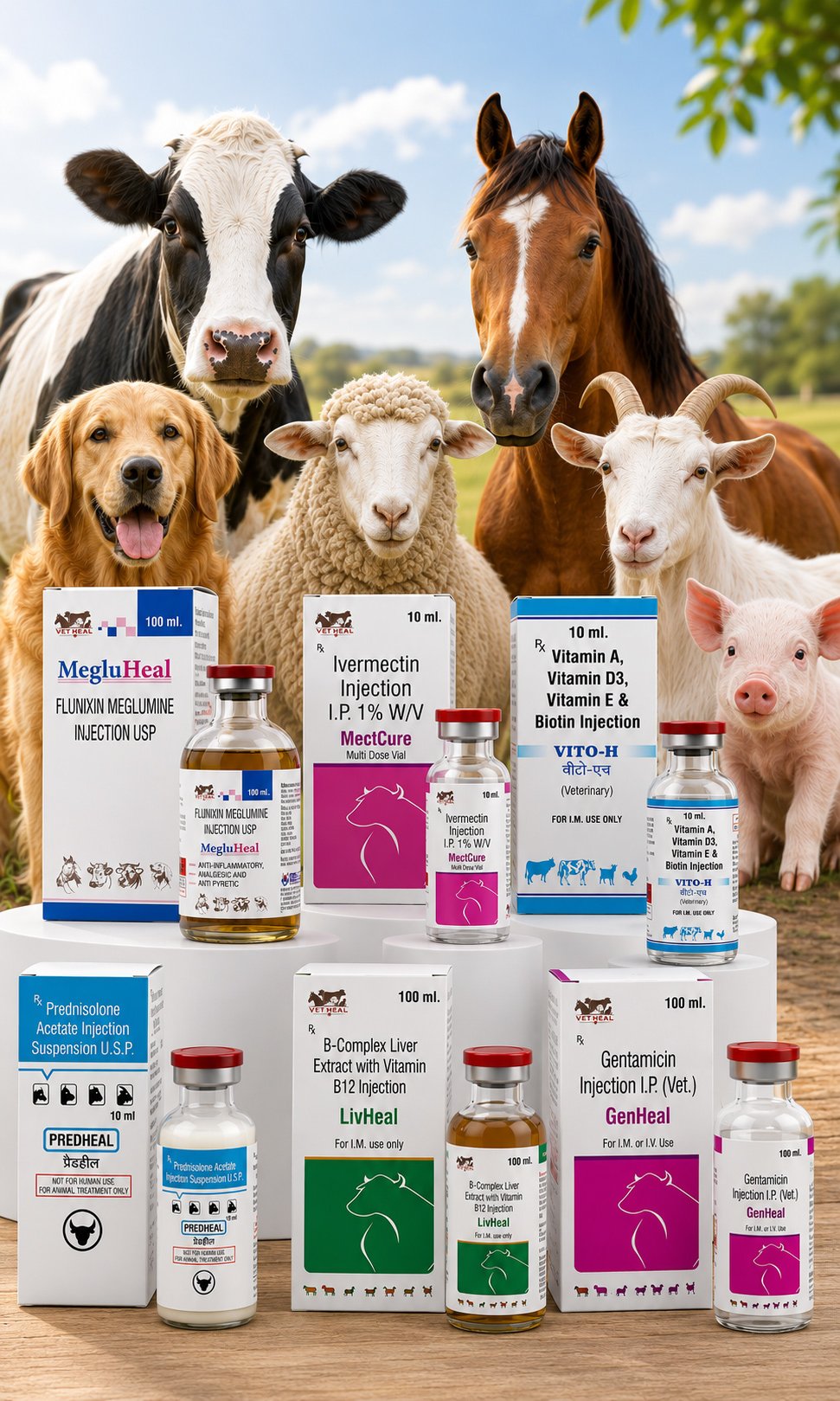 Healthy sheep flock supported by Vet Heal veterinary care